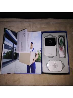 Vivitar Video Doorbell & Chime DB201-WHT - White, Wireless Wi-Fi Security NEW